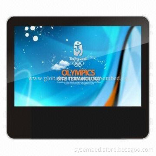 Portable digital signage with USB and CF card slot, optional digital signage software